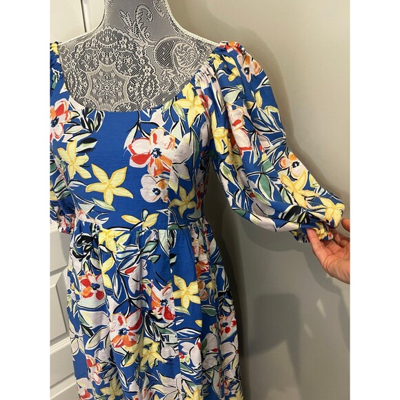 Skies are Blue Meet Me On The Terrace Maxi Dress Floral sz Small - Picture 7 of 10